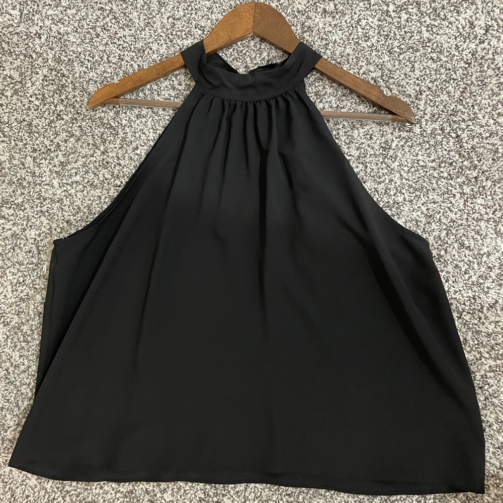 Bisou Bisou Dressy Tie Back Halter Top - Size L